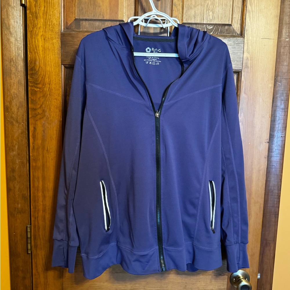 Women's Hooded Utility Jacket - Deep Purple